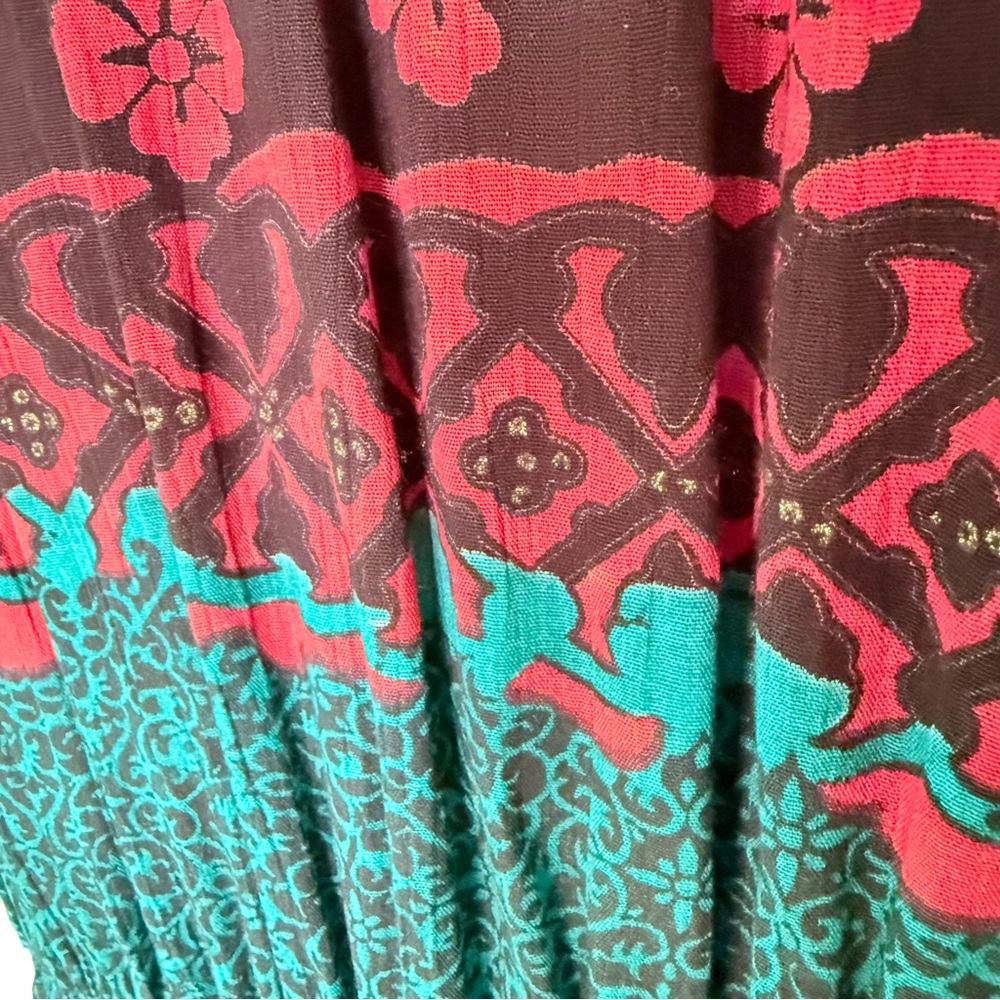 Vintage 1990s Carole Little Boho Maxi Dress - Picture 6 of 9